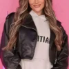 Finding Emily 2026 Amy Kenyon Black Leather Jacket