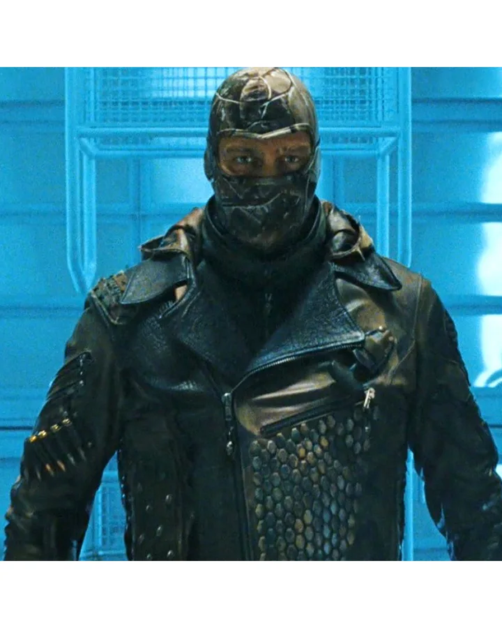 Firefly G.I Joe Retaliation Ray Stevenson Hooded Biker Jacket