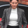 Fool Me Once Maya Stern Gray Trench Coat