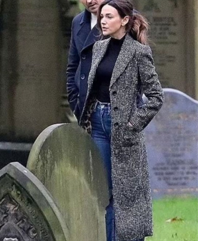 Fool Me Once Maya Stern Gray Trench Coat