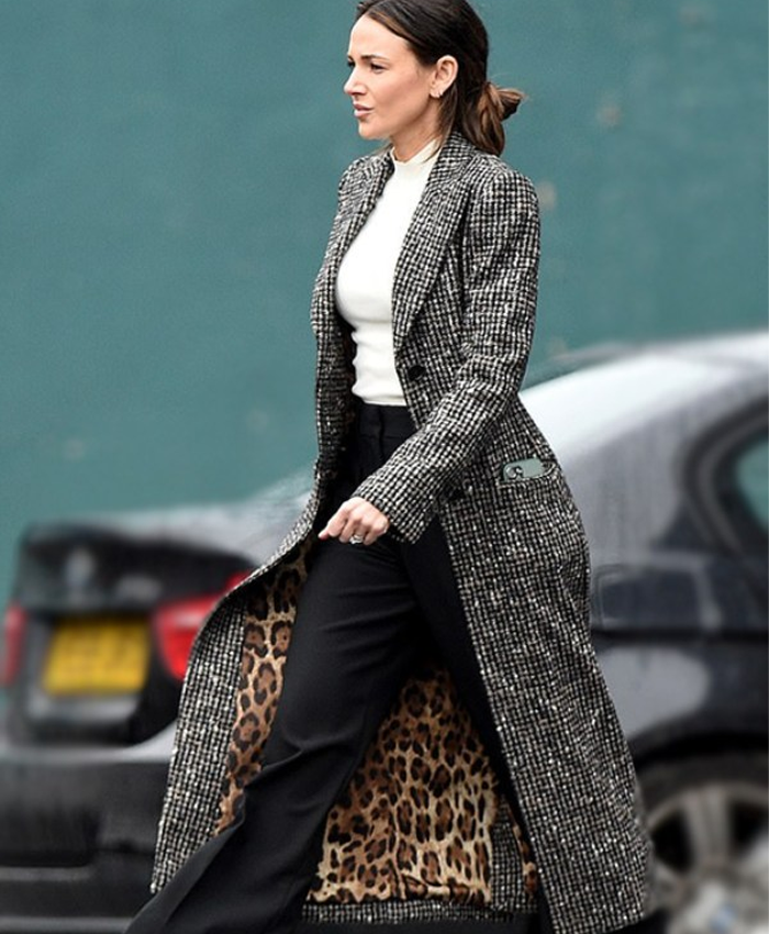 Fool Me Once Maya Stern Gray Trench Coat