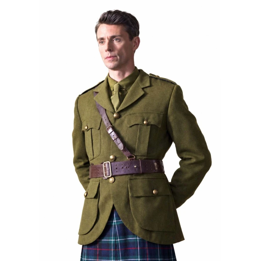 Fortitude 2026 Matthew Goode Olive Green Military Jacket
