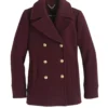 General Hospital Elizabeth Webber Maroon Peacoat