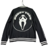 Ghost Face Wool and Leather Varsity Jacket