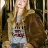 Gigi Hadid 2026 Tommy Hilfiger Aviator Jacket
