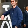 Glen Powell Navy Wool Jacket