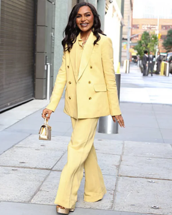 Good Morning America Mindy Kaling Yellow Suit
