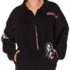 Halloween Ghost Face Graphic Denim Jacket