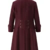 Halloween Pirate Wool Long Trench Coat
