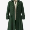 Halloween Pirate Wool Long Trench Coat