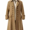 Halloween Pirate Wool Long Trench Coat