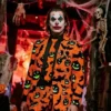 Halloween Printed Pumpkin Suit