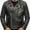 Halloween Rider Black Leather Jacket