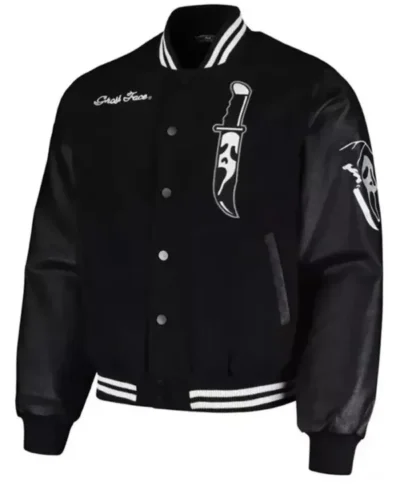 Halloween Slasher Icon Patches Bomber Varsity Jacket