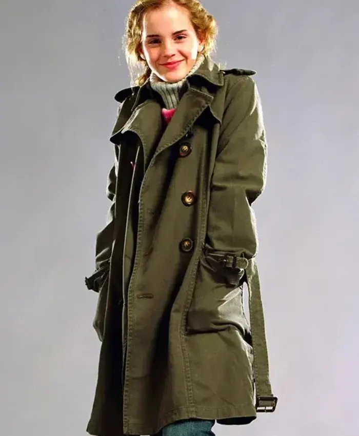 Harry Potter Emma Watson Green Trench Coat