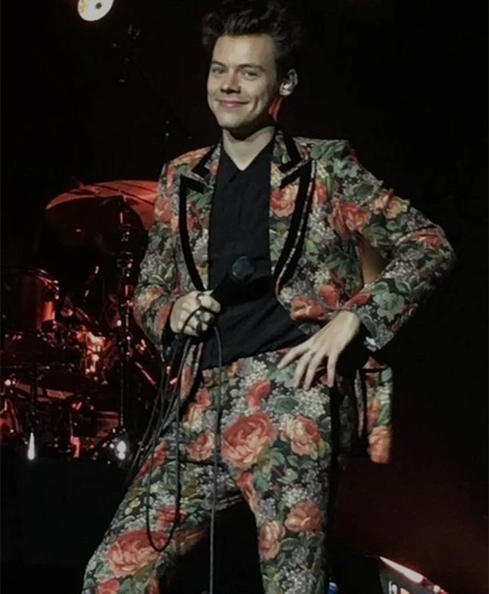 Harry Styles Concert Floral Print Suit Jacket