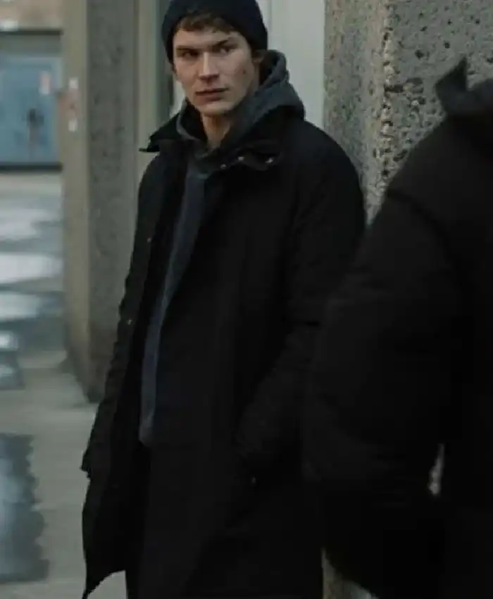 Heated Rivalry S01 Connor Storrie Black Coat