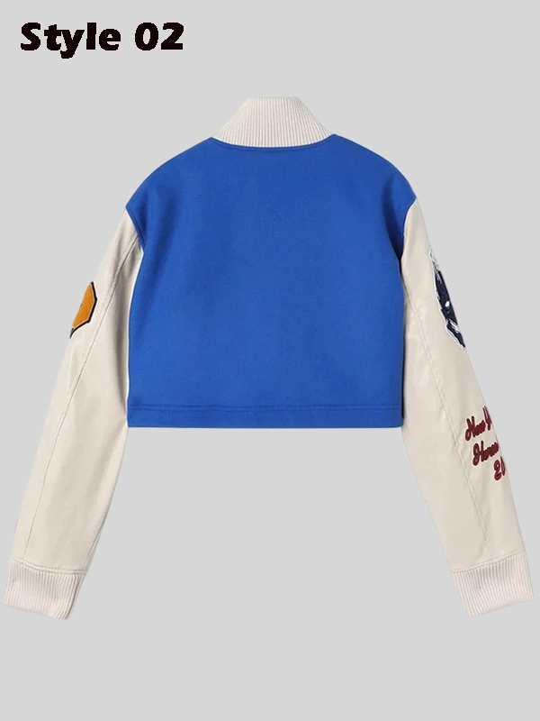 Heron Preston Blue Varsity Jacket