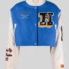 Heron Preston Blue Varsity Jacket