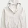 Hollister Fur Zip-Up Hoodie
