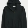 Hollister Fur Zip-Up Hoodie