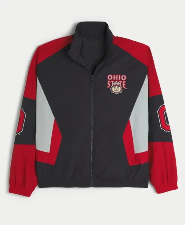 Hollister Ohio State University Buckeyes Windbreaker Jacket