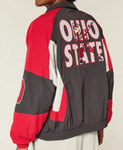 Hollister Ohio State University Buckeyes Windbreaker Jacket