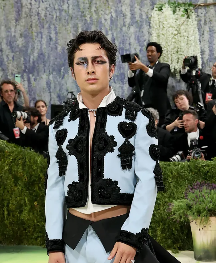 Hudson Williams Met Gala Embroidered Bolero Jacket