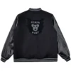 Human Made Kaws Black Leather Sleeve Varsity Jacket