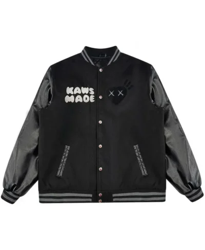Human Made X Kaws Made Black Varsity Jacket