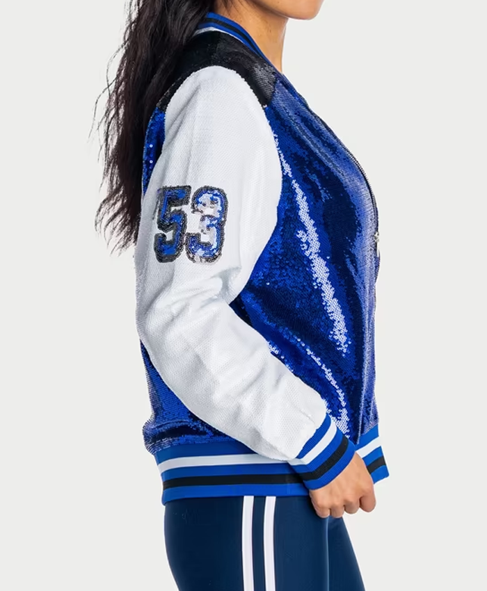 Indianapolis Colts Wild Collective Zip Sequin Jacket