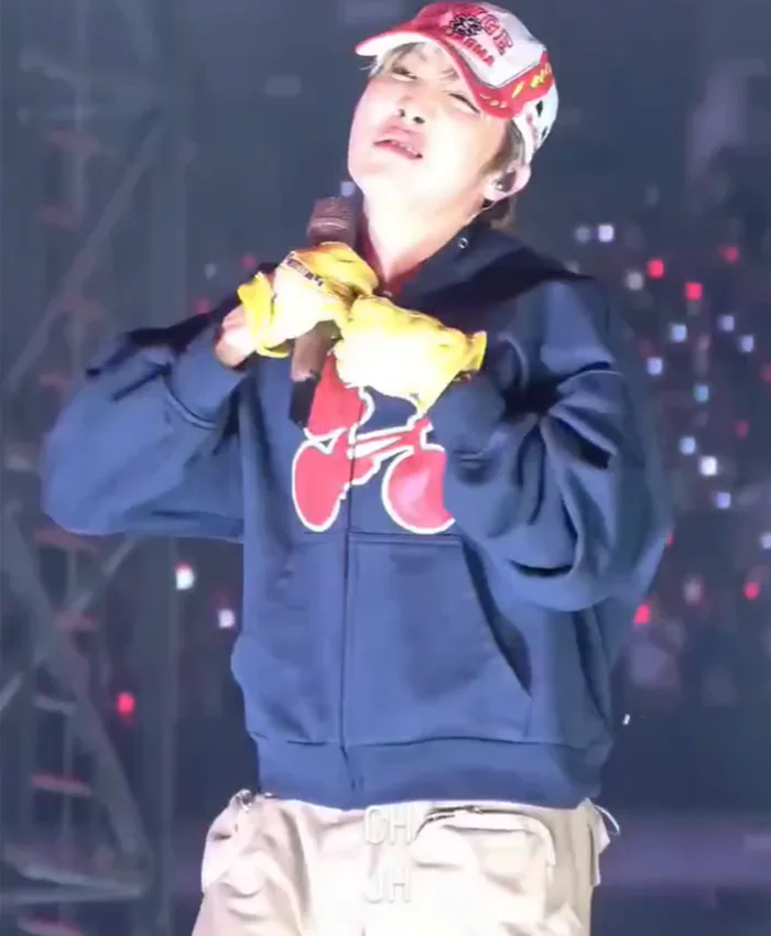 J-Hope AWGE FW26 SS26 Black Hooded Jacket