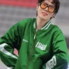 J Hope Arirang World Tour Stage Nike Green Coach Jacket