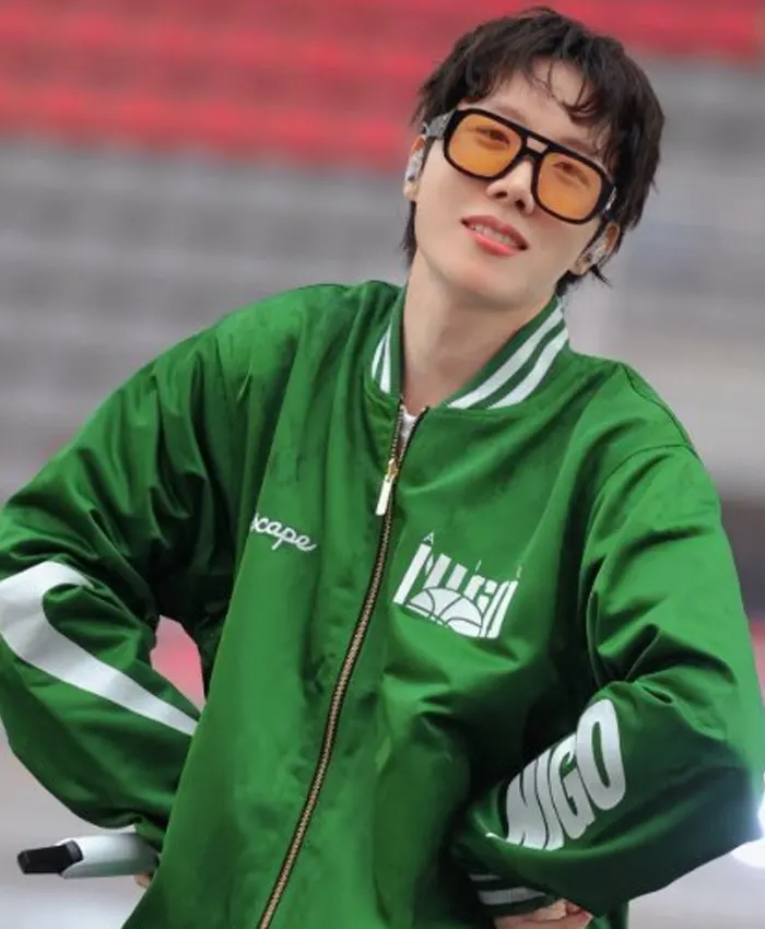 J Hope Arirang World Tour Stage Nike Green Coach Jacket
