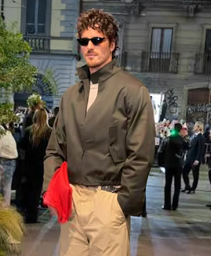 Jacob Elordi Green Utility Jacket
