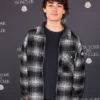 Jacob Whiteduck-Lavoie NYFW Event Plaid Jacket