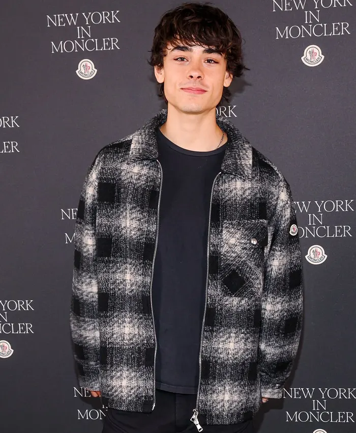 Jacob Whiteduck-Lavoie NYFW Event Plaid Jacket