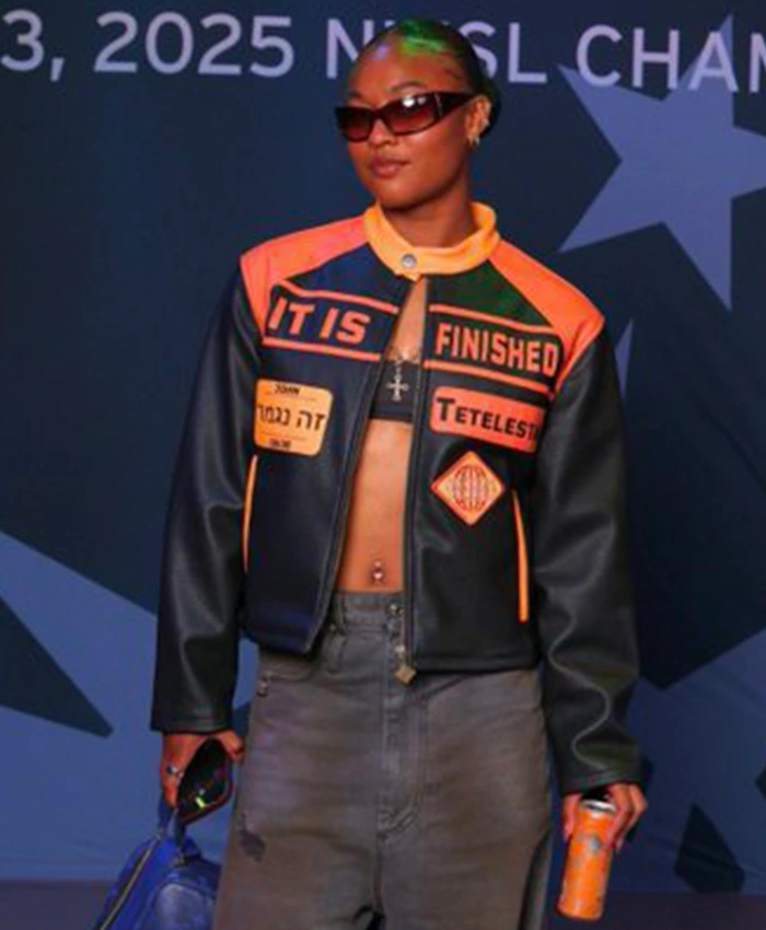 Jaedyn Shaw It Is Finished Leather Jacket