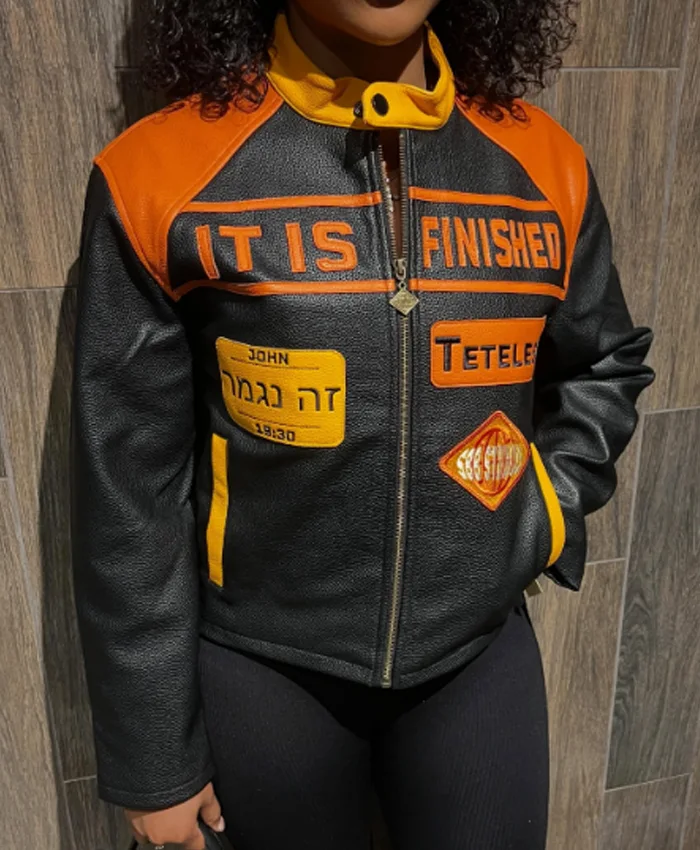 Jaedyn Shaw It Is Finished Leather Jacket