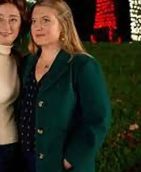 Jaicy Elliot My Southern Family Christmas Green Coat