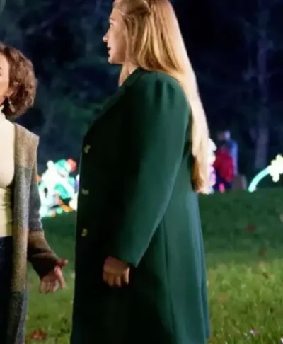 Jaicy Elliot My Southern Family Christmas Green Coat