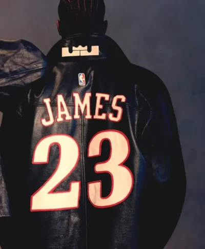 James 23 The King The Answer Real Leather Zip Outerwear