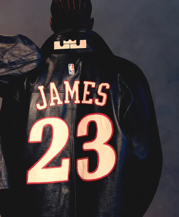 James 23 The King The Answer Real Leather Zip Outerwear
