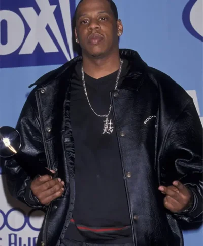 Jay-Z Roc-A-Fella Records Leather Varsity Jacket