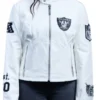 Jeff Hamilton LV Raiders White Jacket