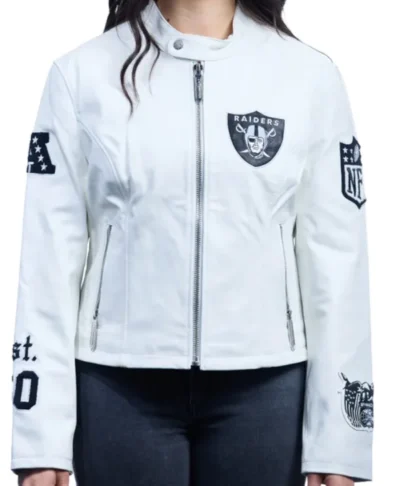 Jeff Hamilton LV Raiders White Jacket