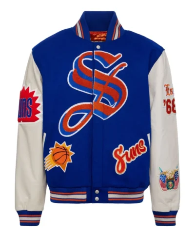 Jeff Hamilton Phoenix Suns Wool & Leather Varsity Jacket