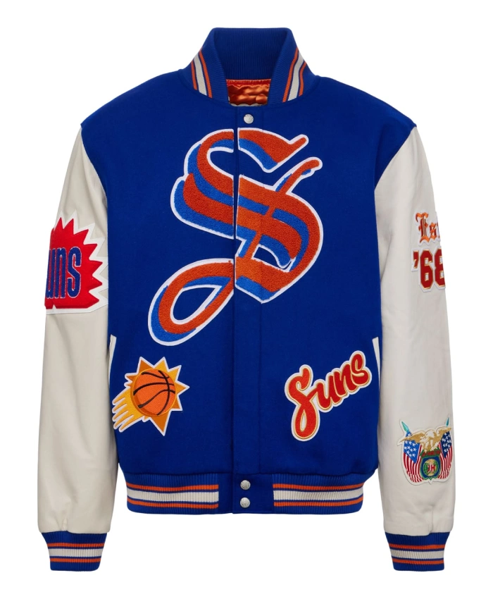 Jeff Hamilton Phoenix Suns Wool & Leather Varsity Jacket