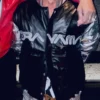 Jeff Hamilton Sorayama Black Grey Leather Jacket
