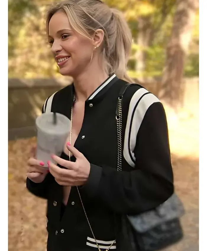 Jess Taylor Owning Manhattan S02 Black Bomber Jacket